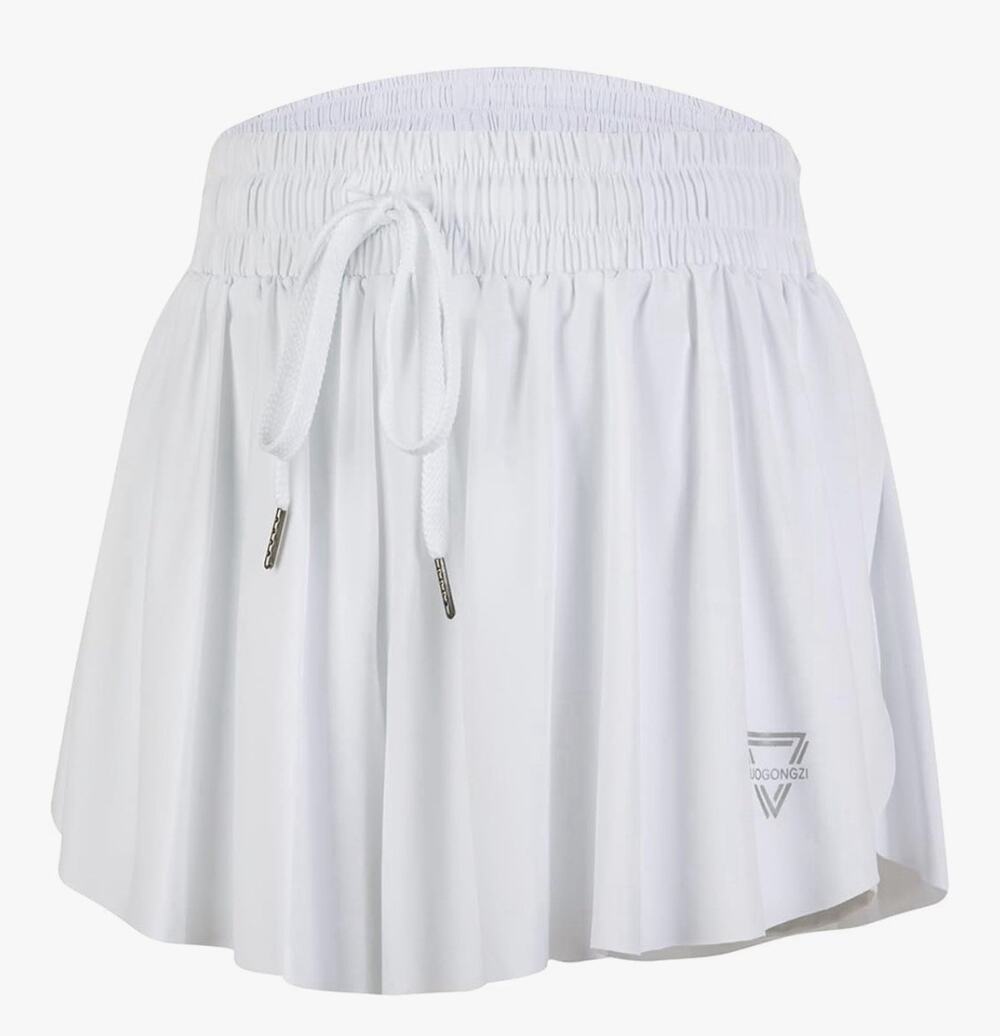 luogongzi Women’s Flowy Running Short White Size XL